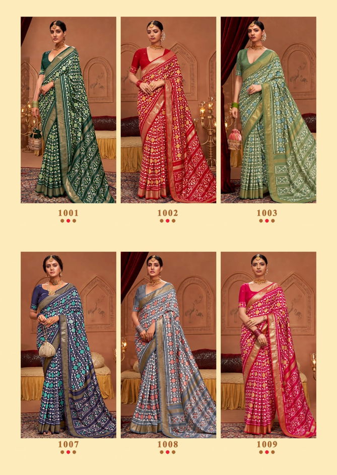 Palkhi By Shubh Shree Velvet Tusser Silk Print Designer Sarees Wholesale Market In Surat